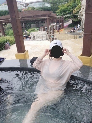 쿨링 루즈핏 커버업 티셔츠[비키니/모노키/수영복/비치웨어/트임/롱티/시스루/박스] TS18828F 상세 이미지 28