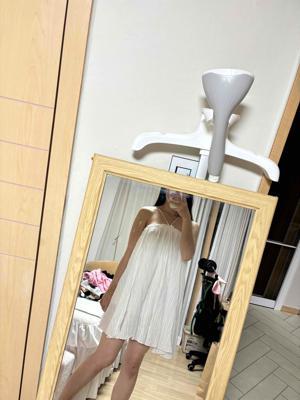 화이트 홀터 크로스 원피스[여름/미니/똥배커버/루즈핏/키작녀/백리스/휴양지/바캉스/바다원피스] OP19942F 상세 이미지 85