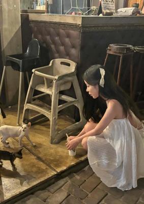 화이트 홀터 크로스 원피스[여름/미니/똥배커버/루즈핏/키작녀/백리스/휴양지/바캉스/바다원피스] OP19942F 상세 이미지 73